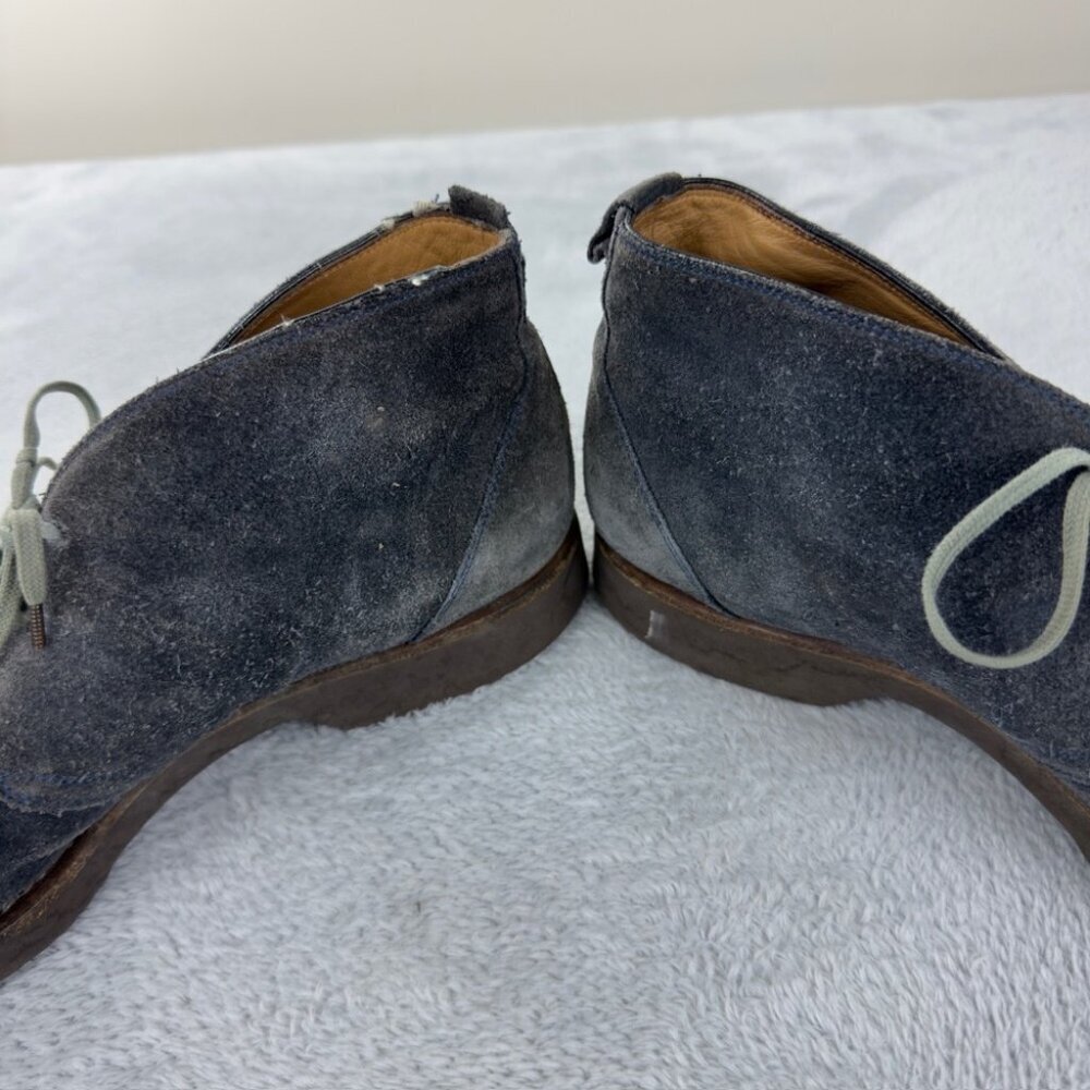 Isaia Napoli Men Sz 8.5 US/7.5 UK/41.5 EU Grey Suede Ankle Boots Made Italy - Picture 14 of 14